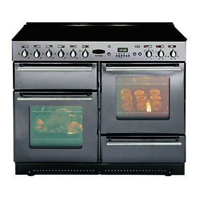 Rangemaster Toledo 110 Electric Range Cooker, Silver Rangemaster Toledo 110 Electric Range Cooker, Silver